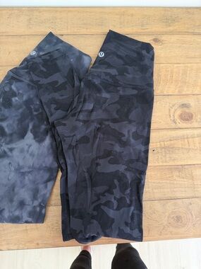 lululemon athletica Kids Black Camo Leggings